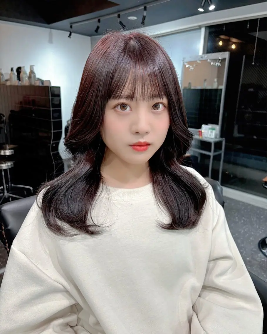 ロング カラー カット ヘアカラー トリートメント 髪質改善⭐️縮毛矯正 中野⭐️Rinaのヘアスタイル
