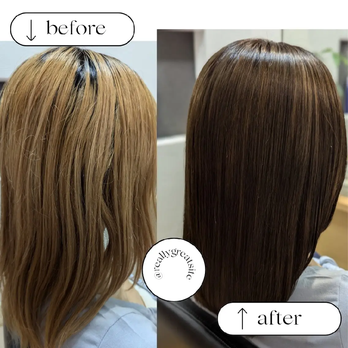 カラー ブリーチ カット ヘアカラー トリートメント 髪屋こころ 峯村 衣舞のヘアスタイル