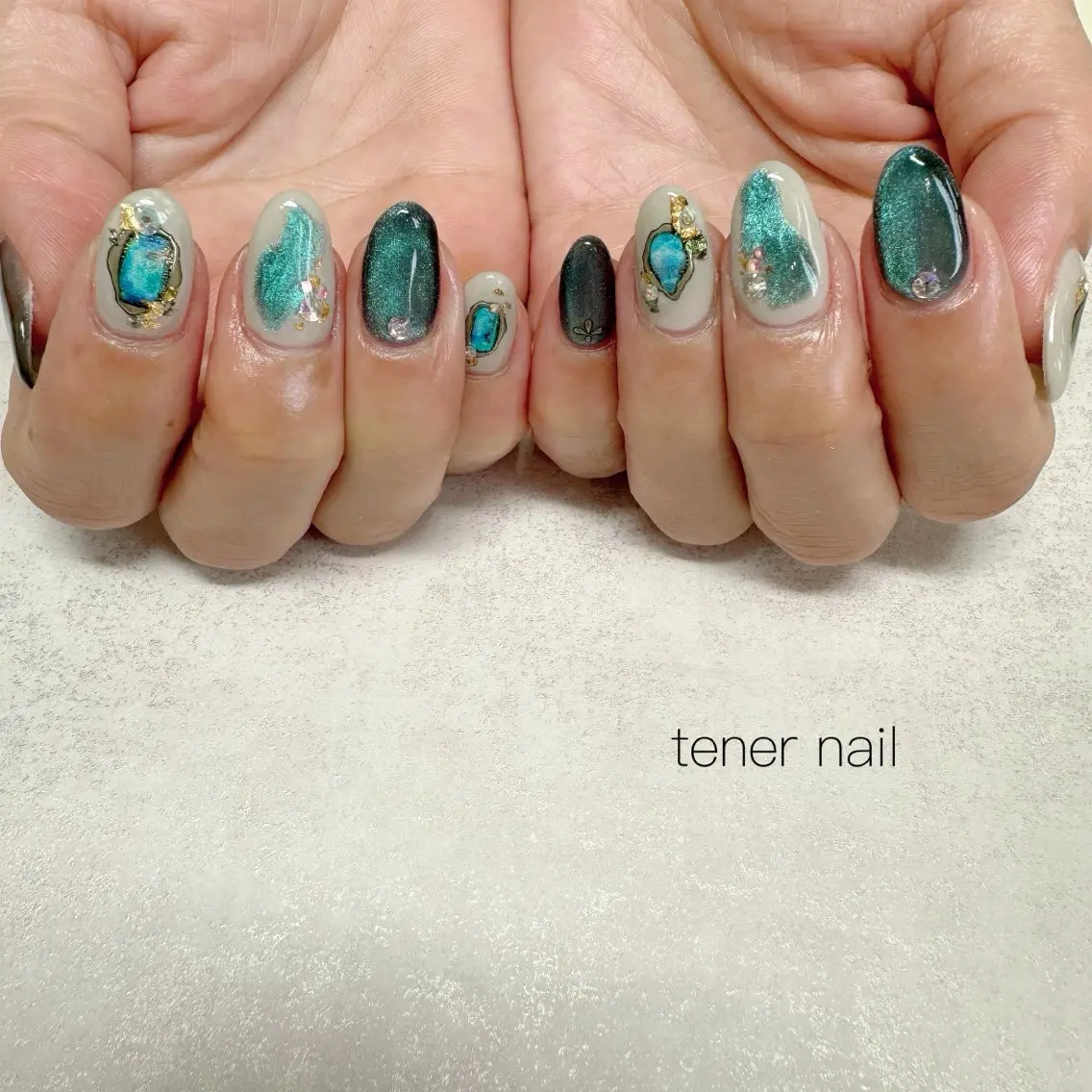 ネイル マグネットネイル ハンドネイル テネルネイル tener nailのネイルデザイン