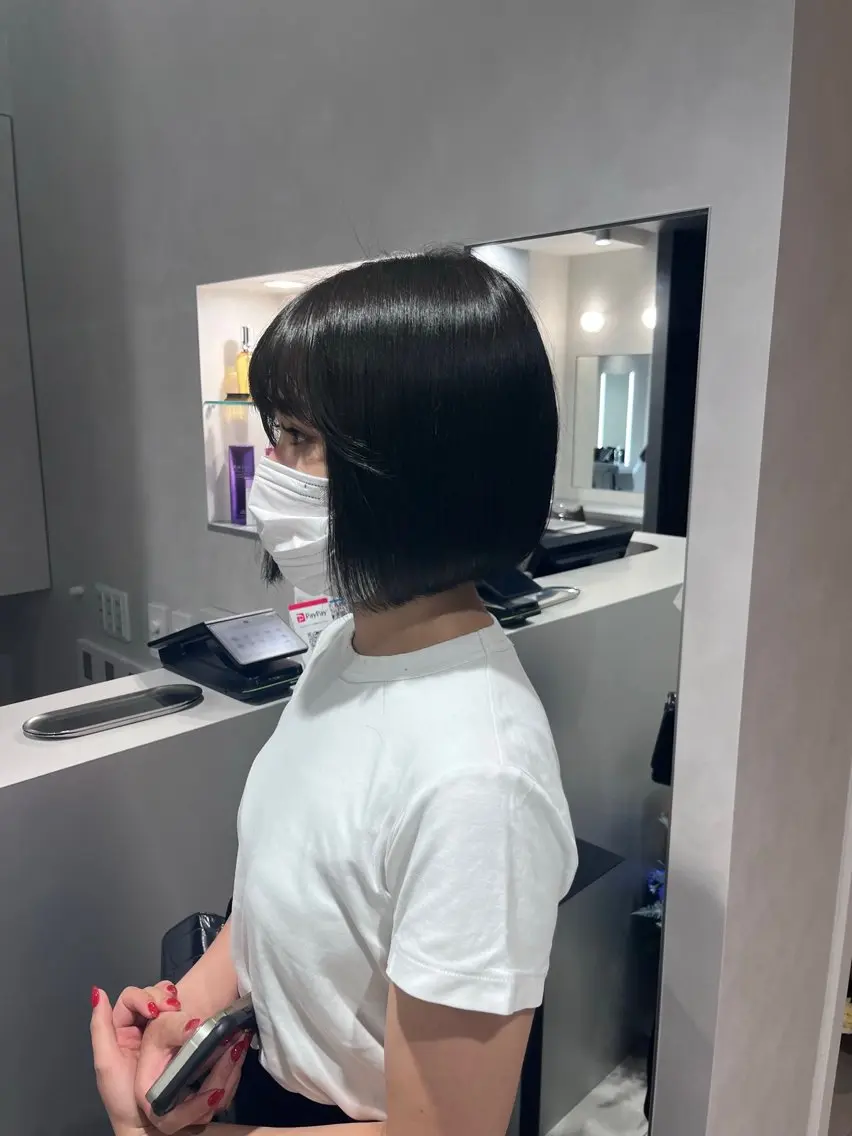 ショート ボブ 韓国レイヤー×モテ髪 /MITSUKI🤍のヘアスタイル