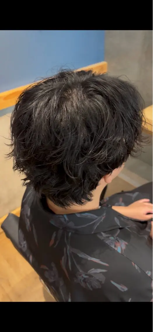 パーマ メンズ パーマ 永野川 諒のヘアスタイル