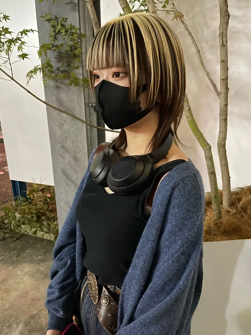 ミディアム カラー Ikeda Uのヘアスタイル