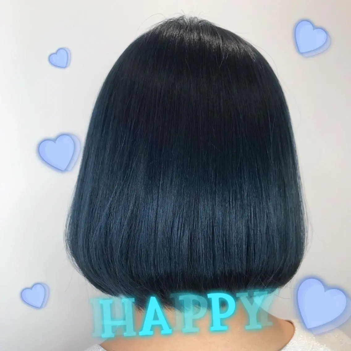 ショート カラー ブルーカラー ネイビーカラー 新宿駅近♡個室 ♡関口三都季🌜のヘアスタイル
