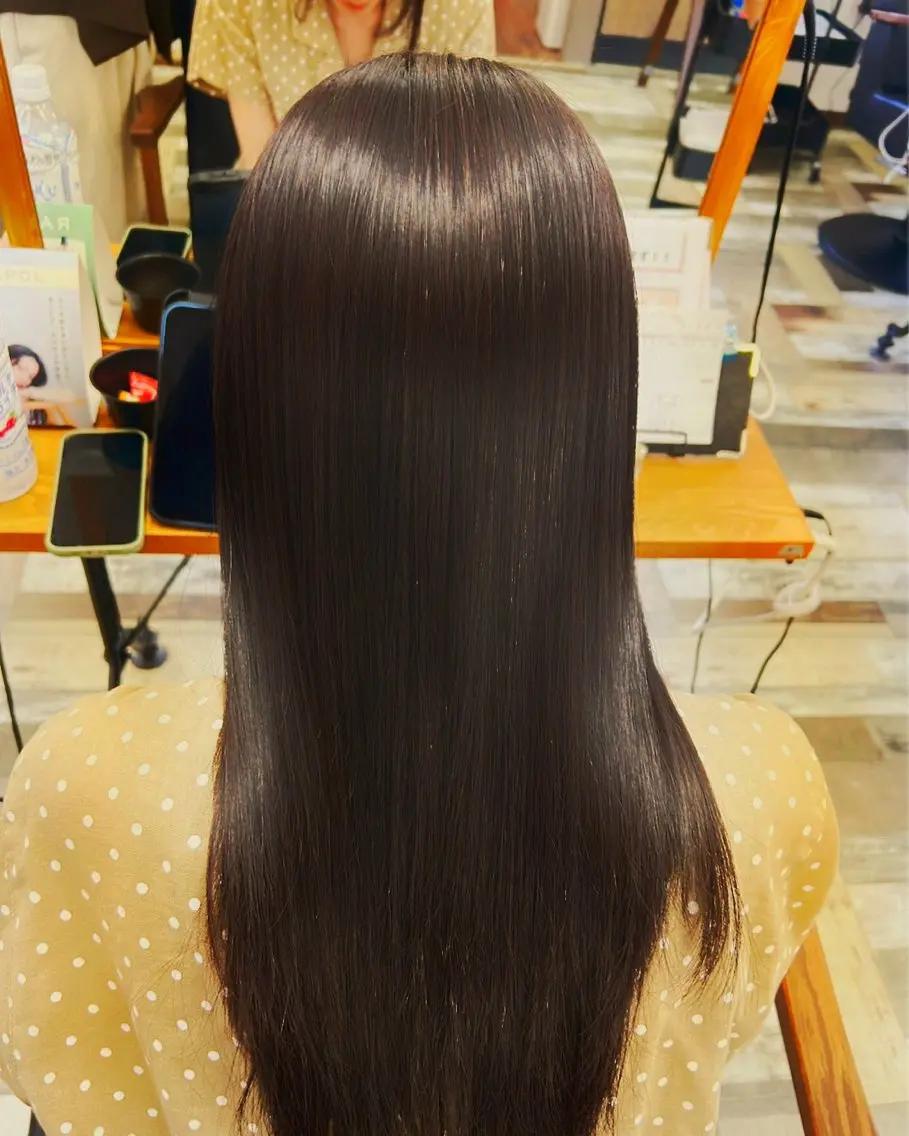 ロング カット ヘアカラー トリートメント 浜松/透明感カラー 🌼菅沼愛梨🌼のヘアスタイル