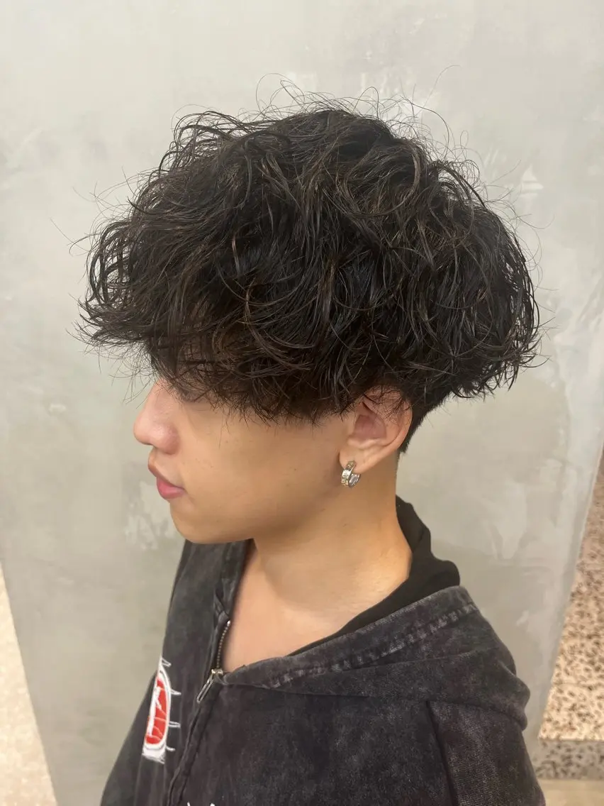 ショート パーマ メンズ パーマ fifth / 山下 和輝 海外風スタイルのヘアスタイル