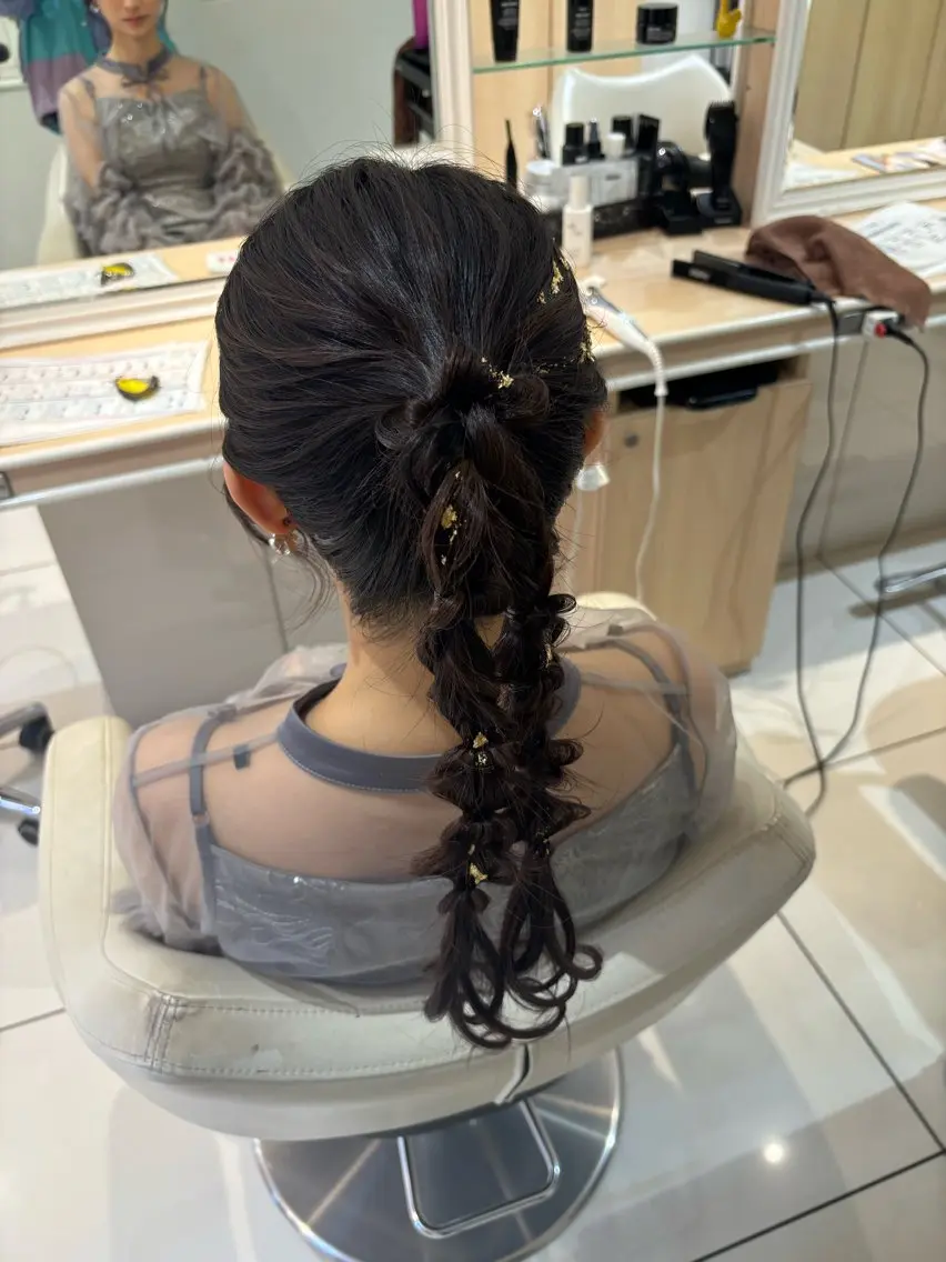 ロング ヘアアレンジ ヘアセット 宮永 璃沙のヘアスタイル