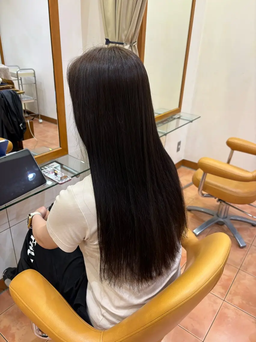 ロング カラー ブラウンカラー オリーブブラウン 🌼藤川 波澄🌼のヘアスタイル