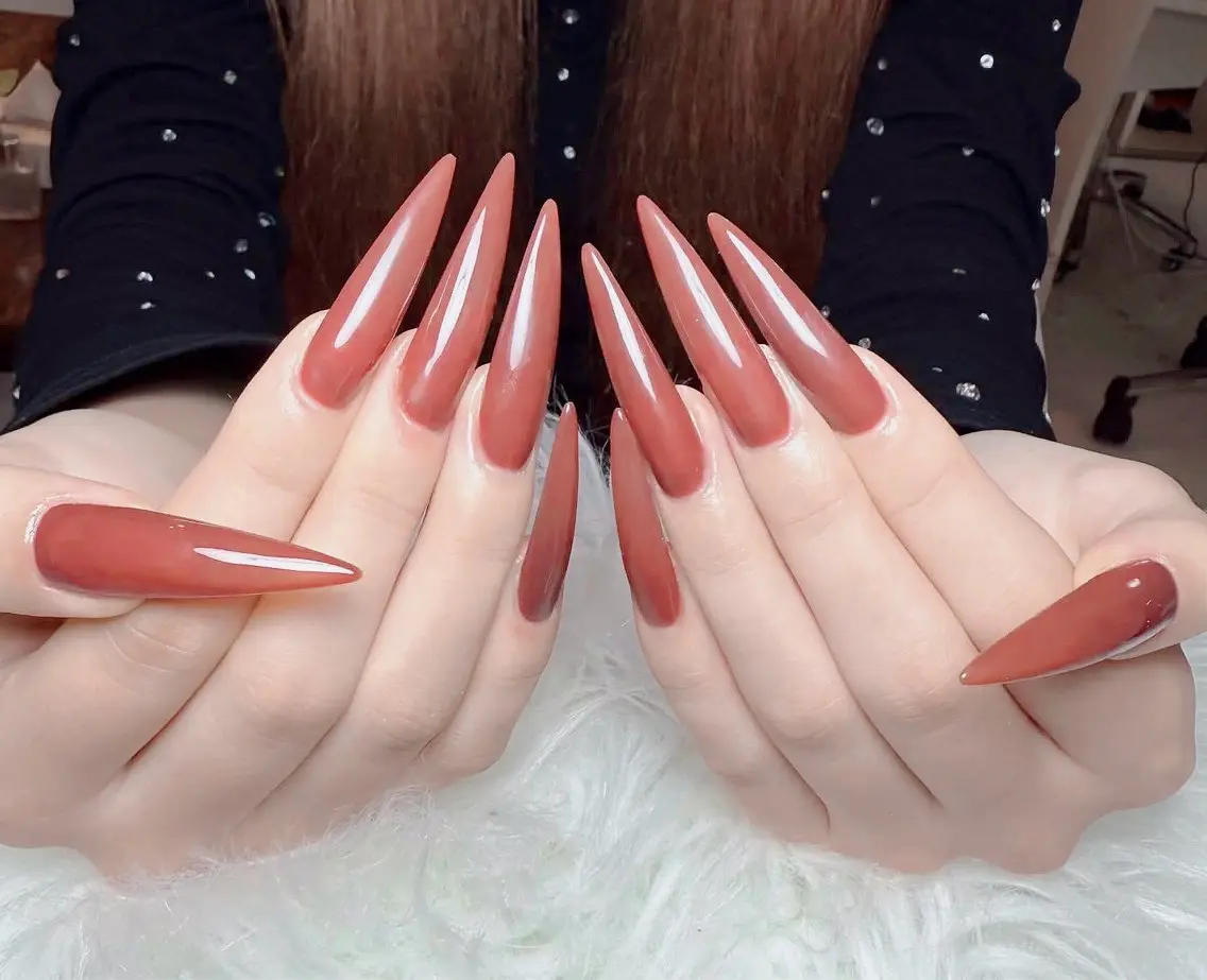 ネイル チークネイル 長さ出し フラッシュネイル フレンチネイル グラデーション ハンドネイル Lenie Nail Salonのネイルデザイン