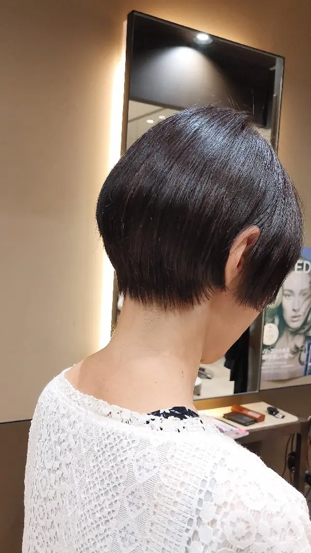 20代〜30代限定カットカラー メイク ビフォーアフター撮影の写真