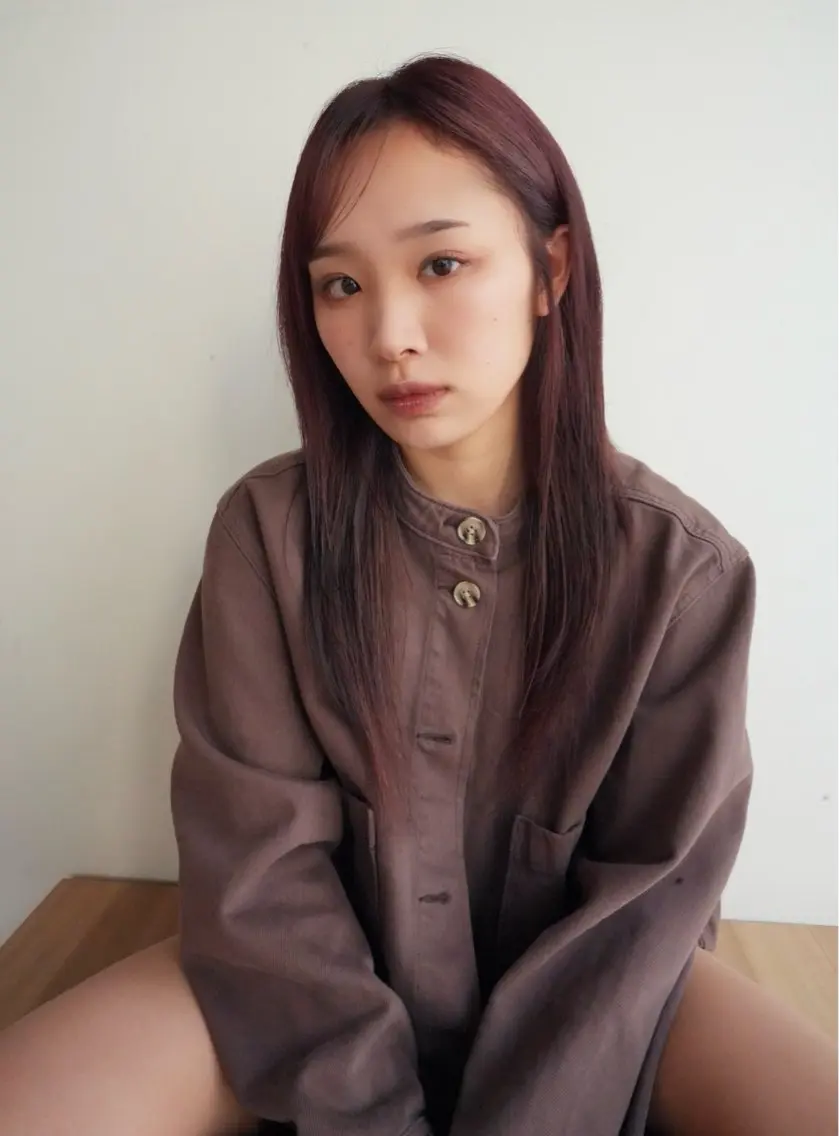 ロング カラー NAVY miyoshiのヘアスタイル