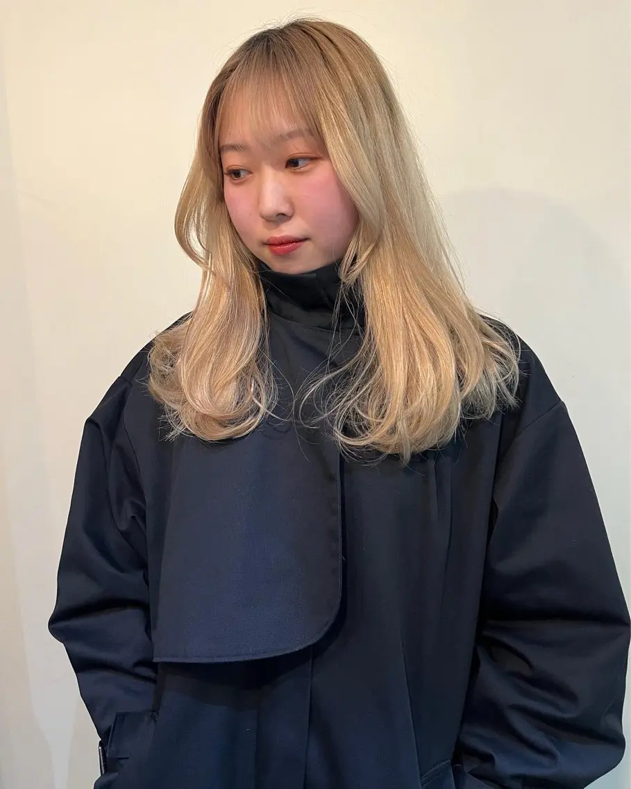 ロング ハイレイヤー レイヤーカット シャギー レイヤーカット\ウル フ　chinatsuのヘアスタイル