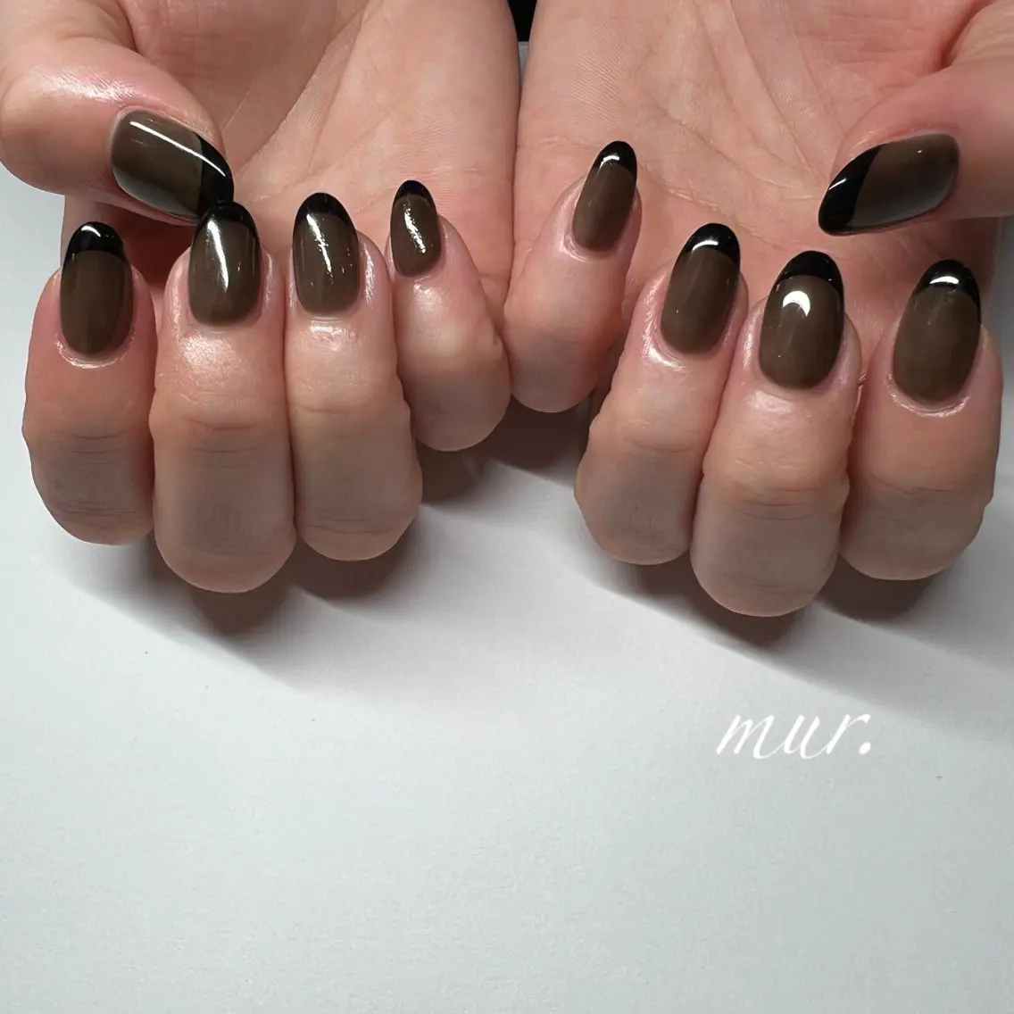 ネイル フレンチネイル ジェルネイル ワンカラーネイル nailsalon mur.のネイルデザイン