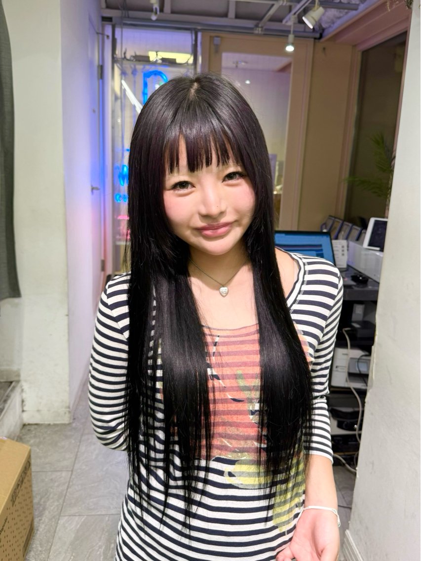 ロング カラー エクステ 🩶ハイトーン × プルエク🩶MIWAのヘアスタイル
