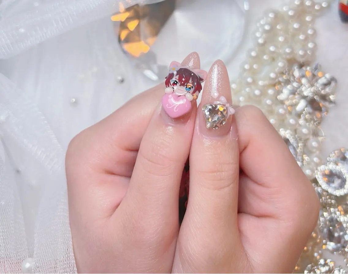 ネイル アートネイル オーロラネイル チークネイル 長さ出し フットネイル Miya _nailのネイルデザイン