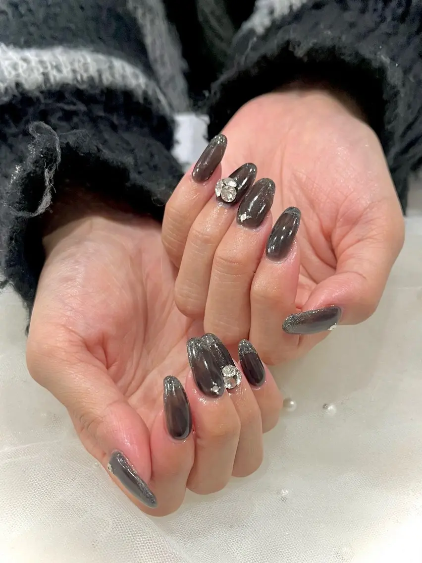 ネイル アートネイル キラキラネイル ハンドネイル Nail salon Cielel⟡Ayaのネイルデザイン