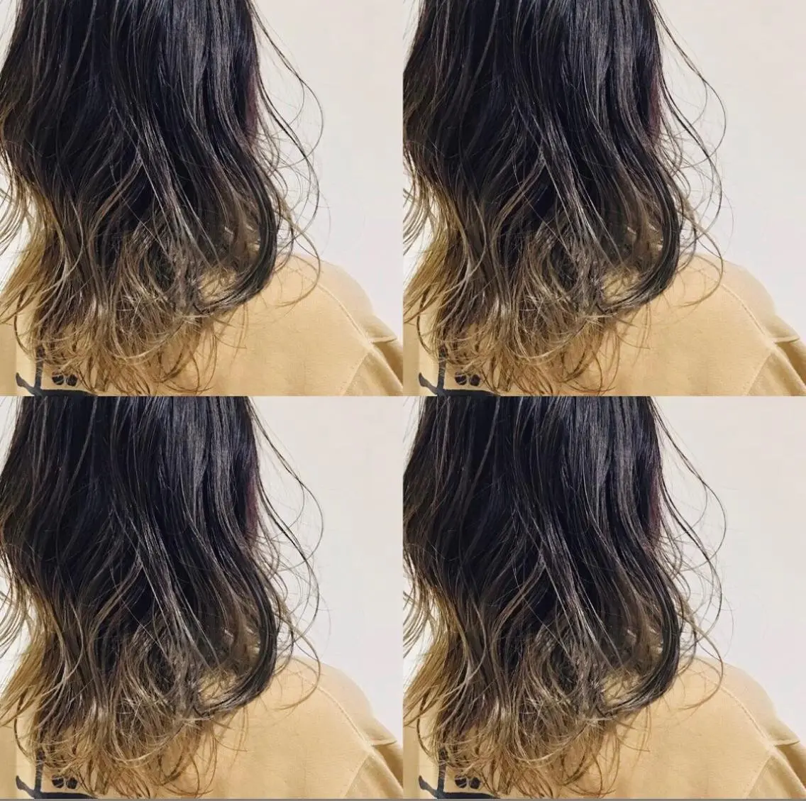 ミディアム カラー バレイヤージュ レイヤーカット ブリーチ👩‍🦳/ ‪✂︎MANAMIのヘアスタイル
