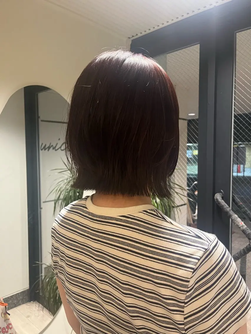 ショート ボブ くびれヘア カット トリートメント 山本 彩香のヘアスタイル