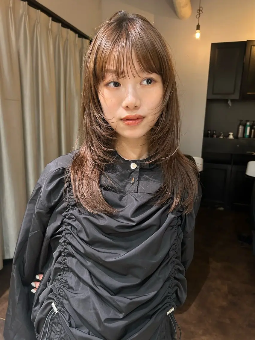 ミディアム レイヤーカット 無料カットモデル募集 / 涼 乃のヘアスタイル