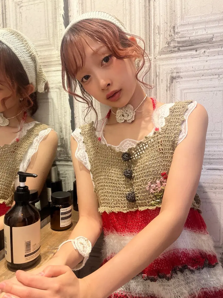 ミディアム カラー ヘアカラー loty _nanamiのヘアスタイル