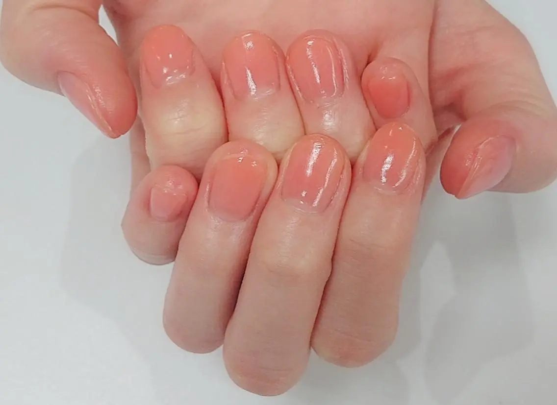 ネイル クリアネイル ピンク 🍒当日もOK🍒 𝑳𝑼𝑵𝑨花井のネイルデザイン