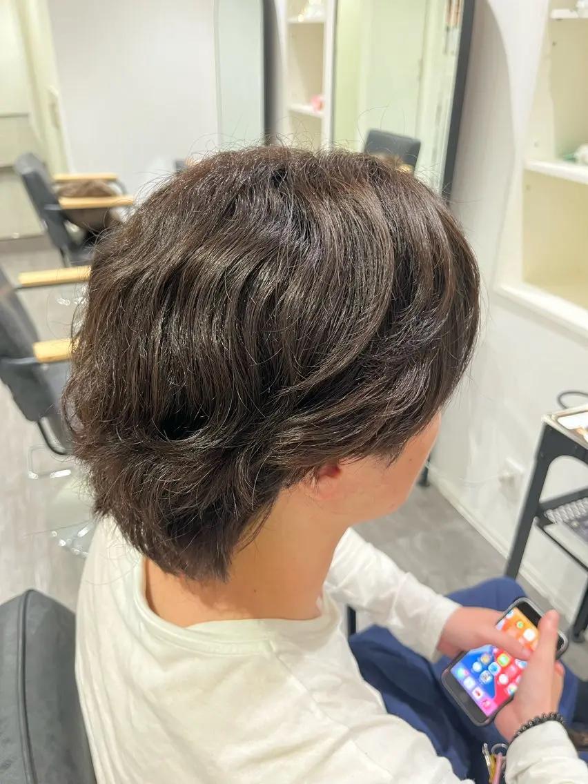ショート カラー メンズ アッシュ アッシュブラウン ブラウンカラー 透明感カラー cocotte 💟草間紫音💟のヘアスタイル