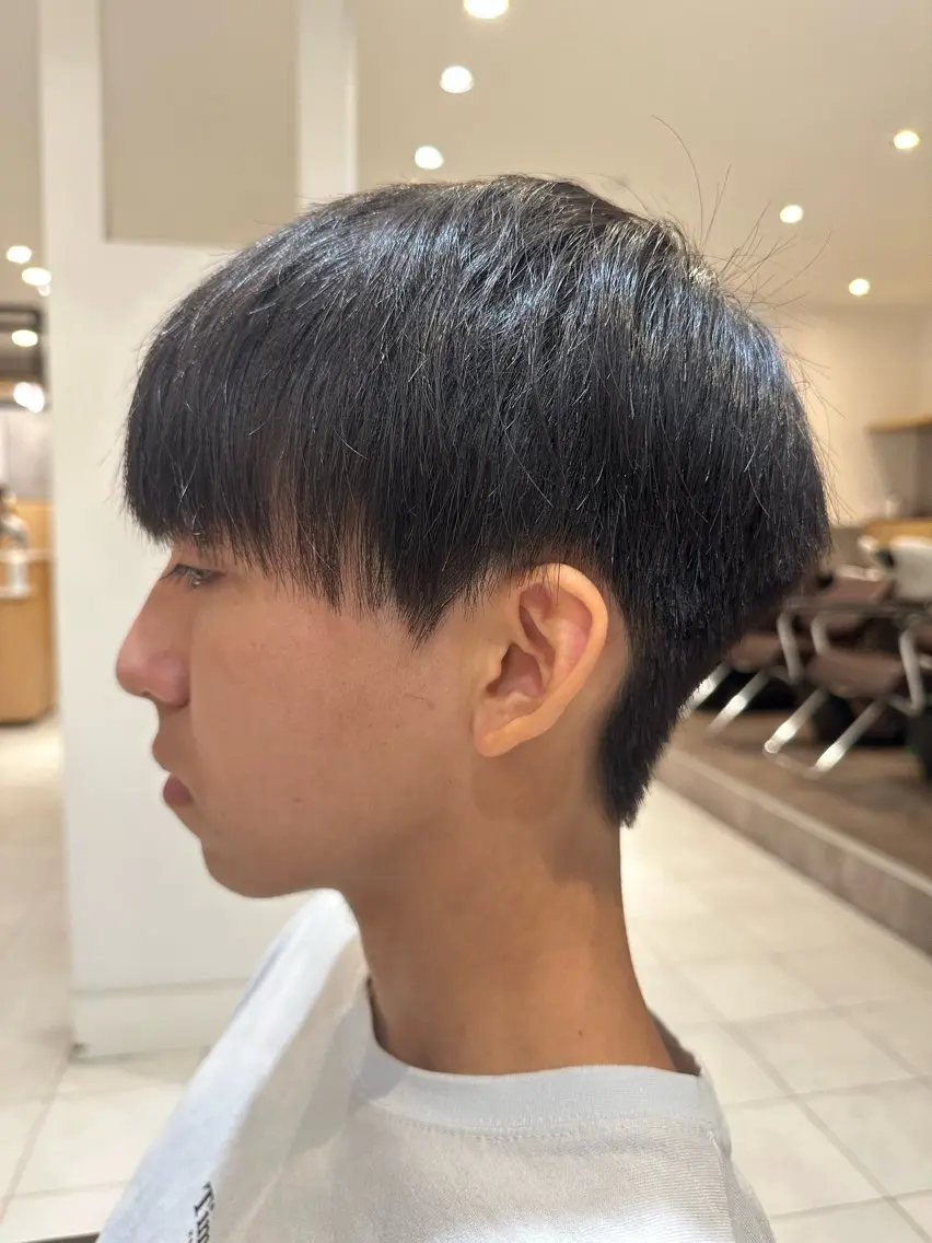 メンズ マッシュ 刈り上げ カット ヘアセット 市川メンズパーマ/ 透明感カラーKaiのヘアスタイル