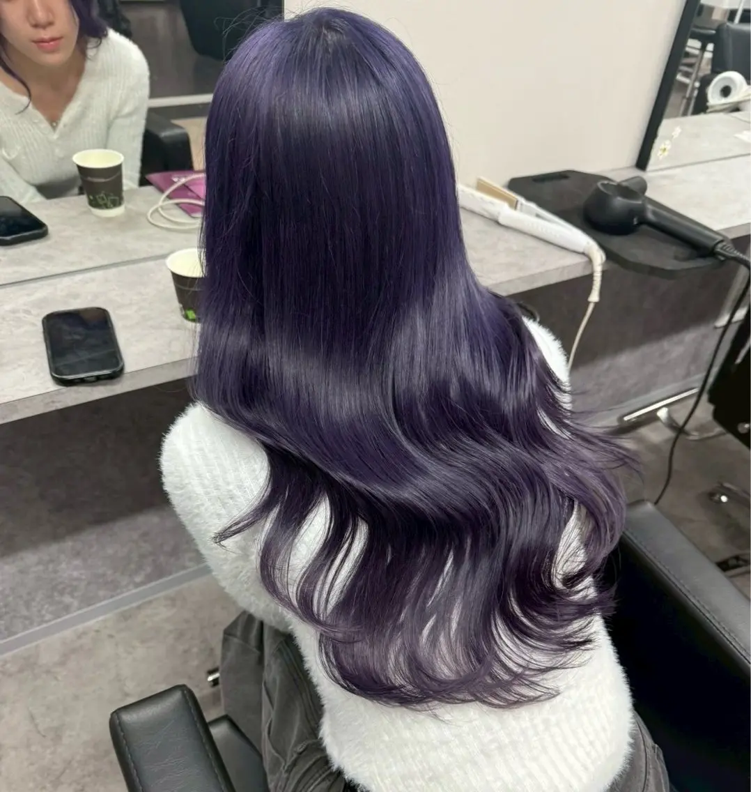 ロング うる艶🫧寒色カラー 💜🦋🫧ミズキのヘアスタイル