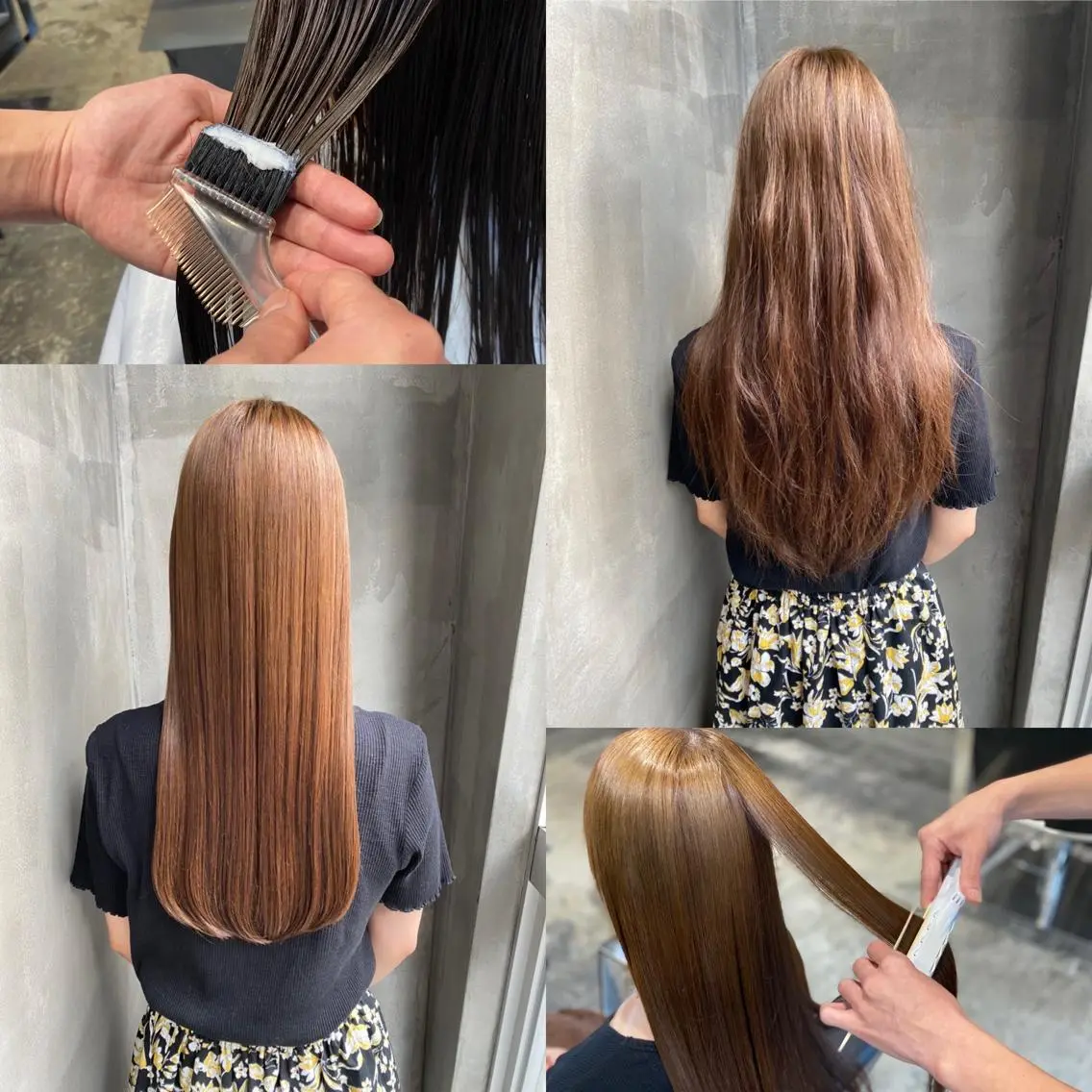 ロング 髪質改善 トリートメント 七尾 彰観のヘアスタイル