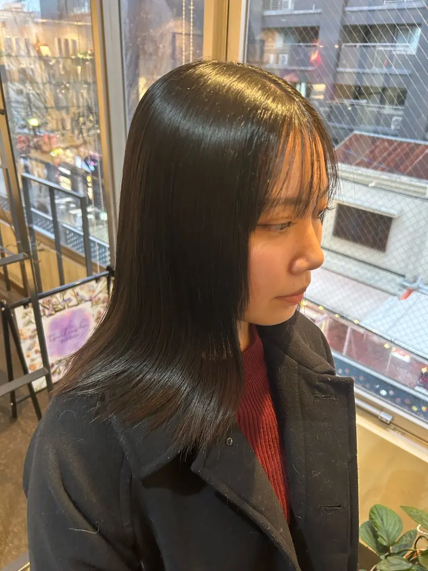 パーマ 縮毛矯正 yunosuke/艶 カラーw-salonのヘアスタイル