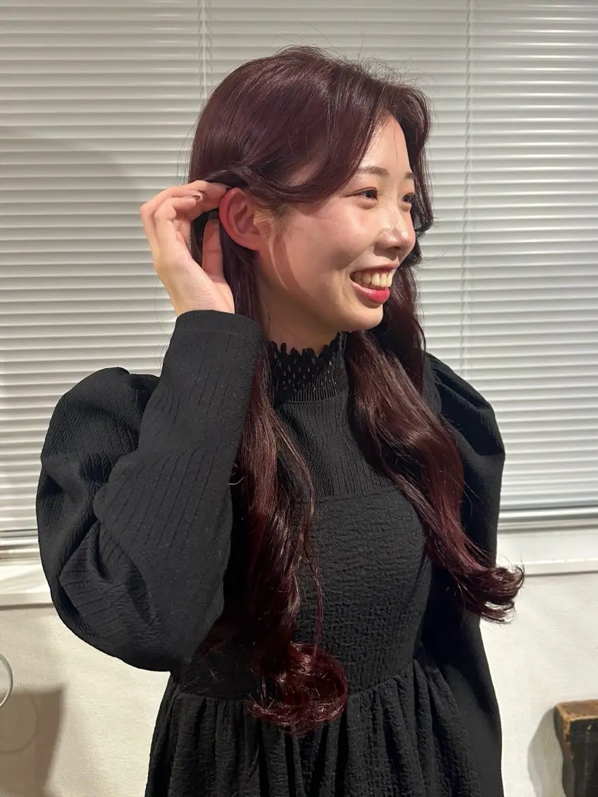 ロング カラー ハシヅメ キョウカのヘアスタイル