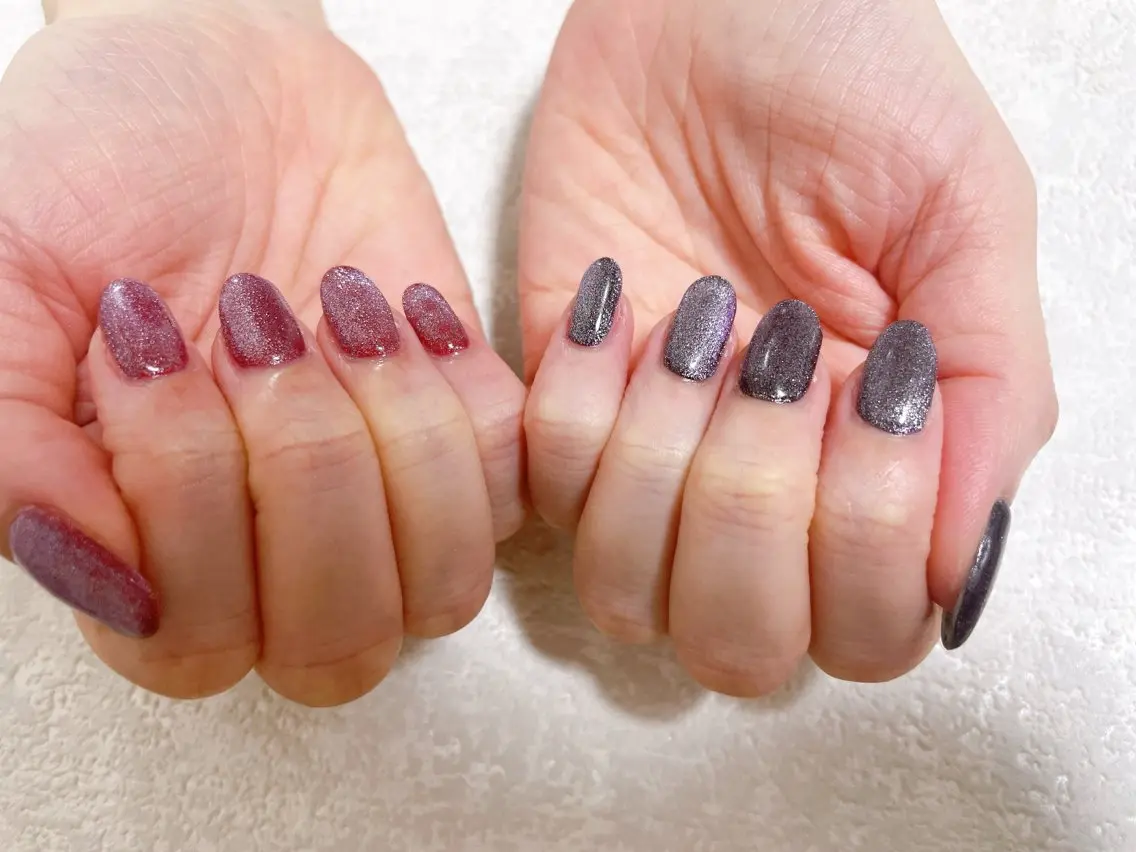 ネイル オーロラネイル フットネイル フレンチネイル ジェルネイル 韓国ネイル ハンドネイル mogunail &blowのネイルデザイン