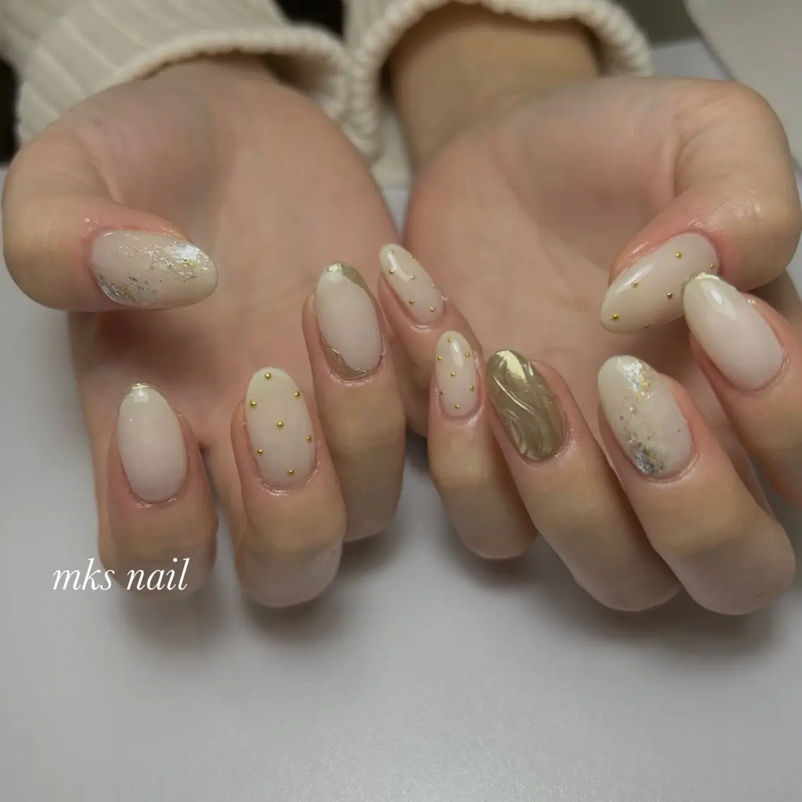 ネイル ハンドネイル mks＊nail //  枚方長尾のネイルデザイン
