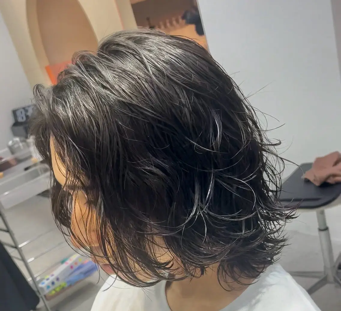 ロング パーマ ヘアアレンジ メンズ fifth 石川 凪のヘアスタイル