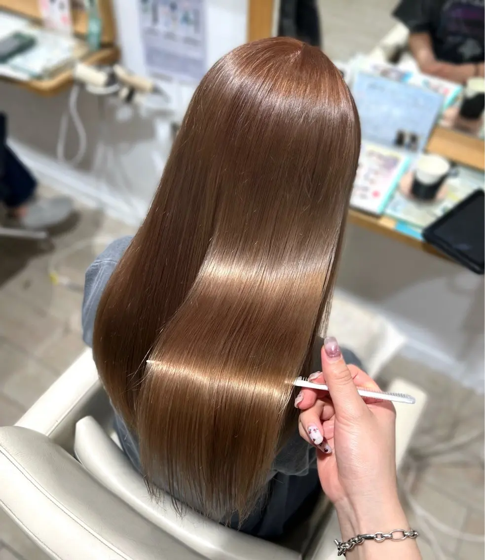 ロング カラー ヘアカラー シャドウパーマモデル セイノチヒロのヘアスタイル