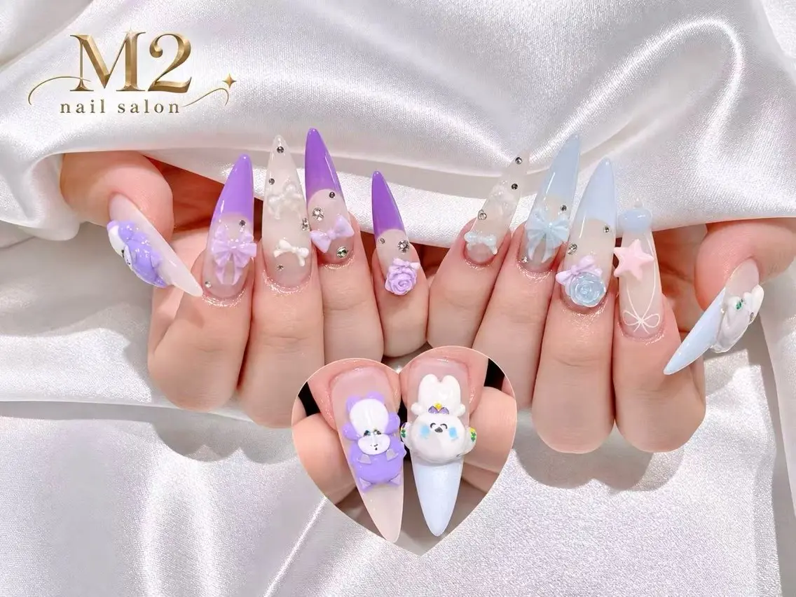 ネイル ハンドネイル 長さだし専門店 M2 rikaのネイルデザイン