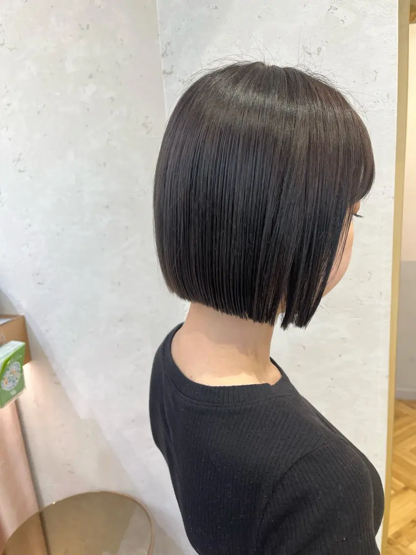 ショート カット トリートメント ✨艶ボブ✨ 髪質改善/岡田悠斗のヘアスタイル