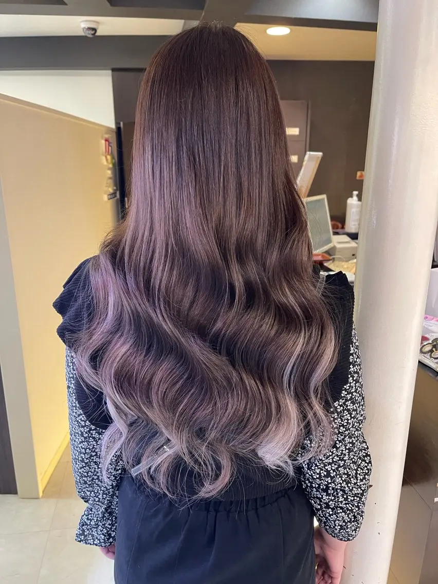 ロング エクステ 山口 万綾のヘアスタイル