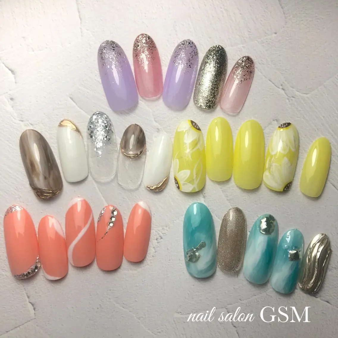 ネイル ゴージャス ハンドネイル nail salon GSMのネイルデザイン