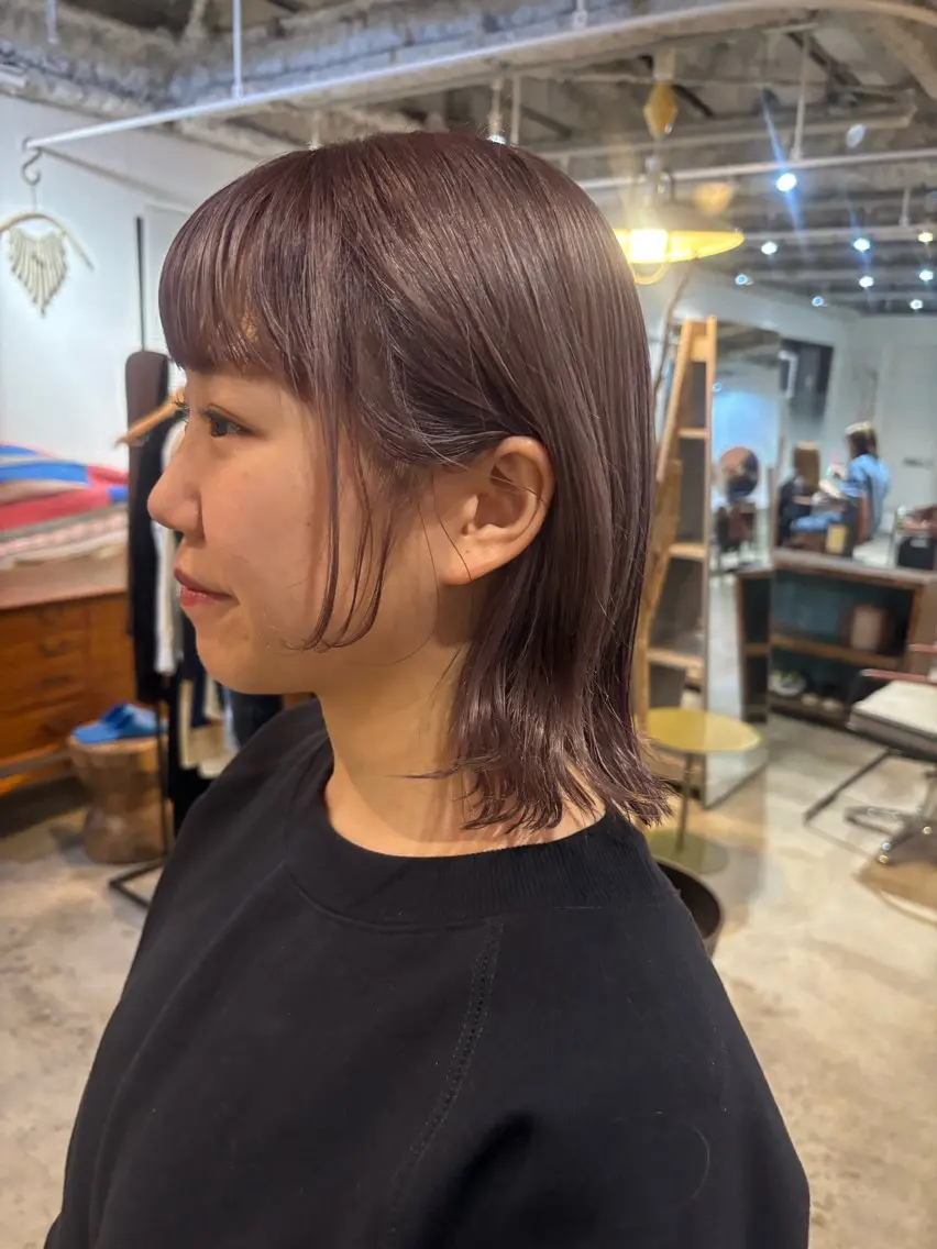 ミディアム カラー カット ヘアカラー トリートメント Hayashi Shioriのヘアスタイル