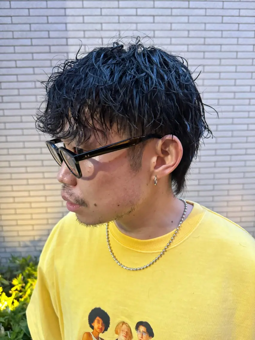 メンズ カット パーマ 本田 大和のヘアスタイル