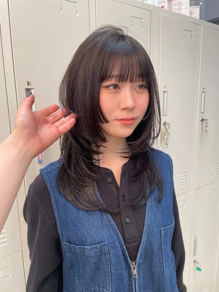 ロング 姫カット レイヤーカット ナカノユウ/本厚木/ レイヤーカットのヘアスタイル