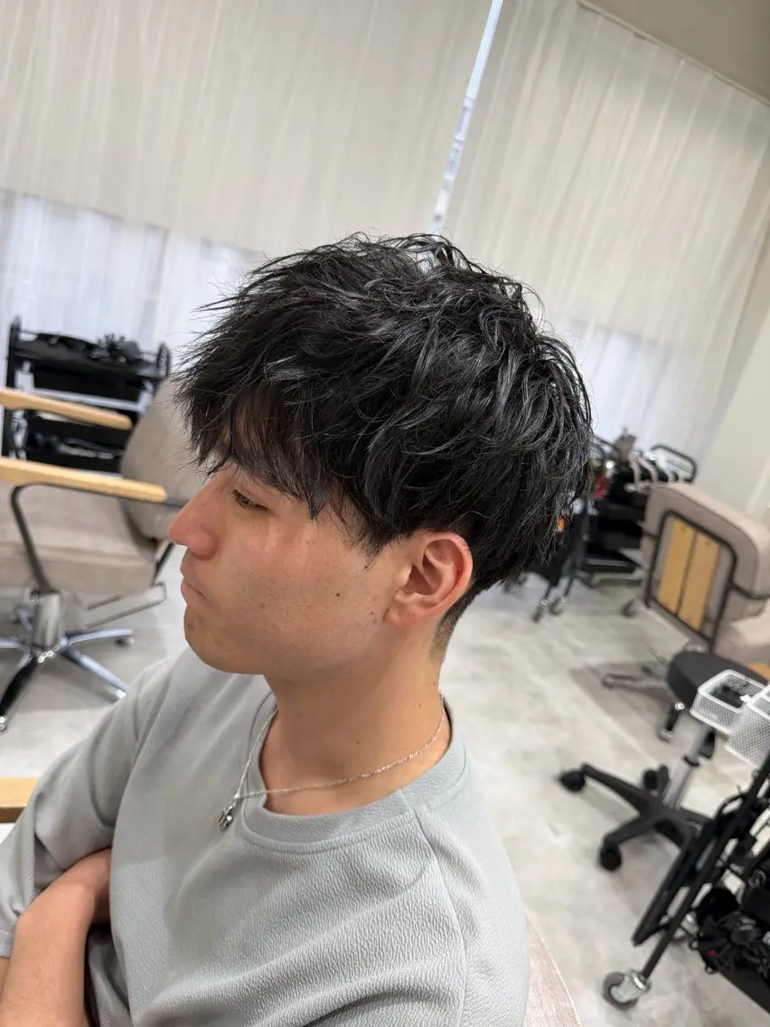 パーマ メンズ カット パーマ 城崎如哉 /メンズスタイリストのヘアスタイル