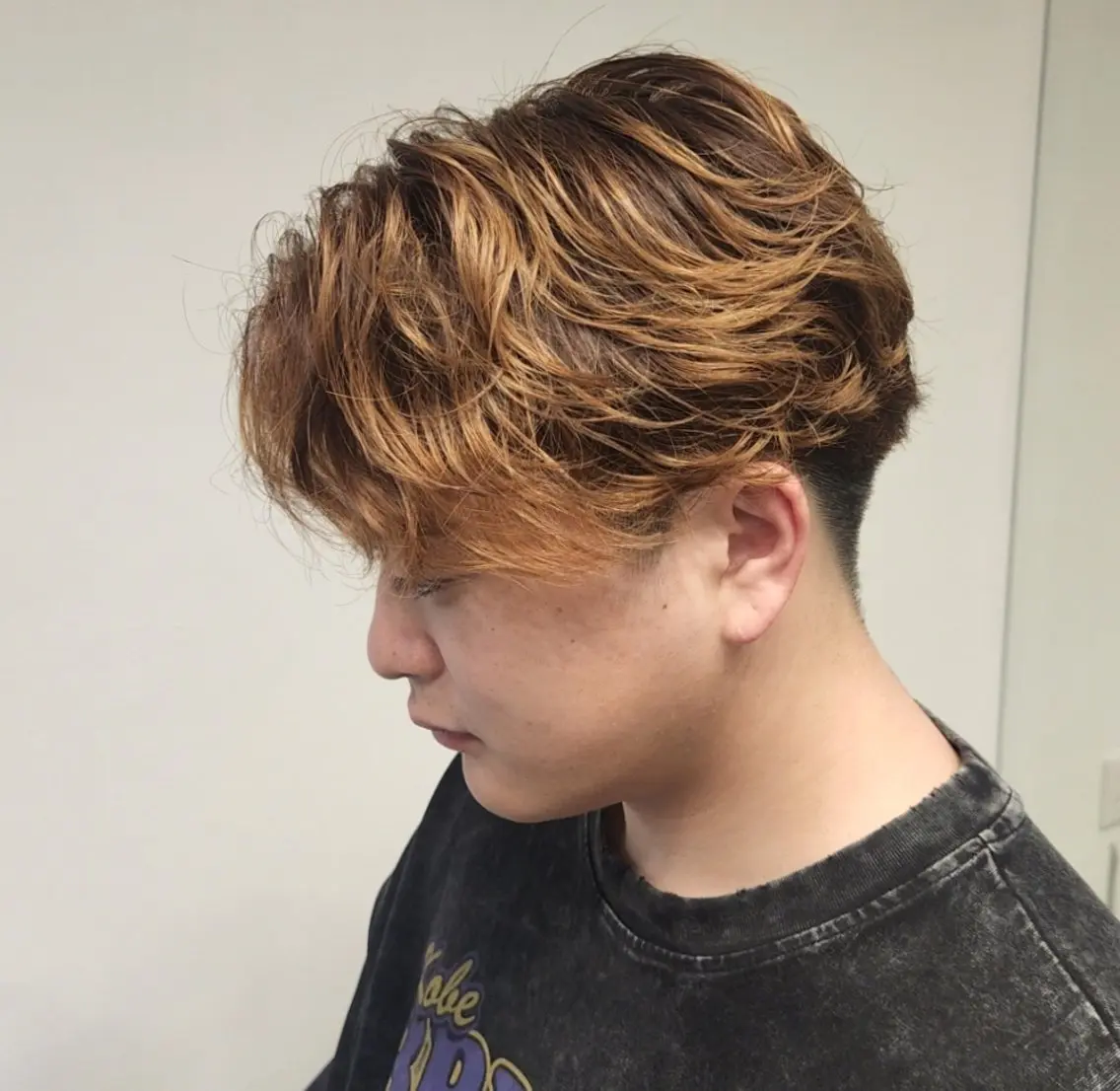 ショート カラー メンズ パーマ 【イケメン風パーマ】 SHOFYのヘアスタイル