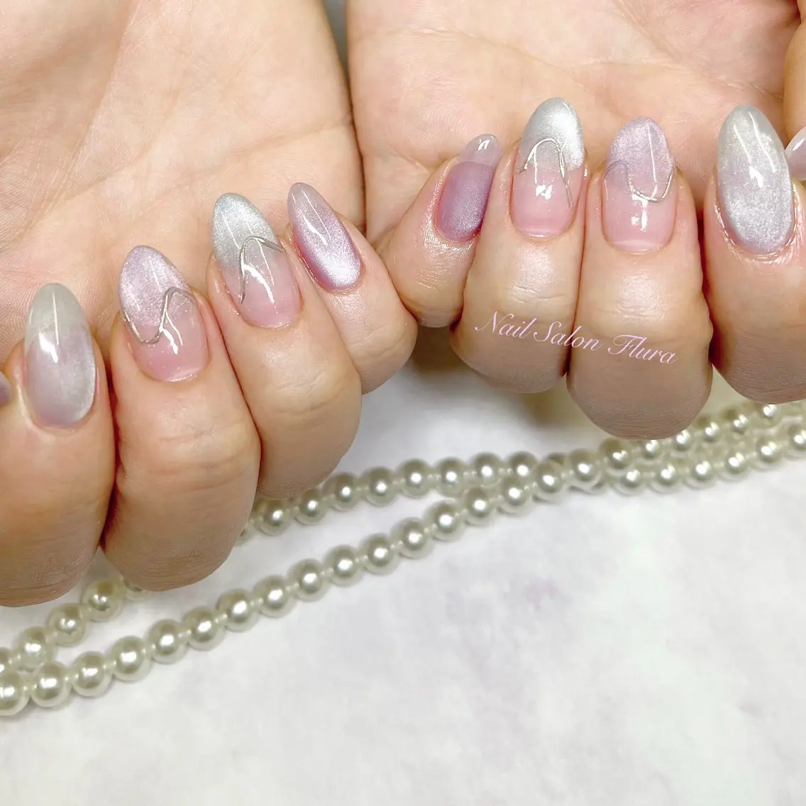 ネイル マグネットネイル NailSalon Fluraのネイルデザイン