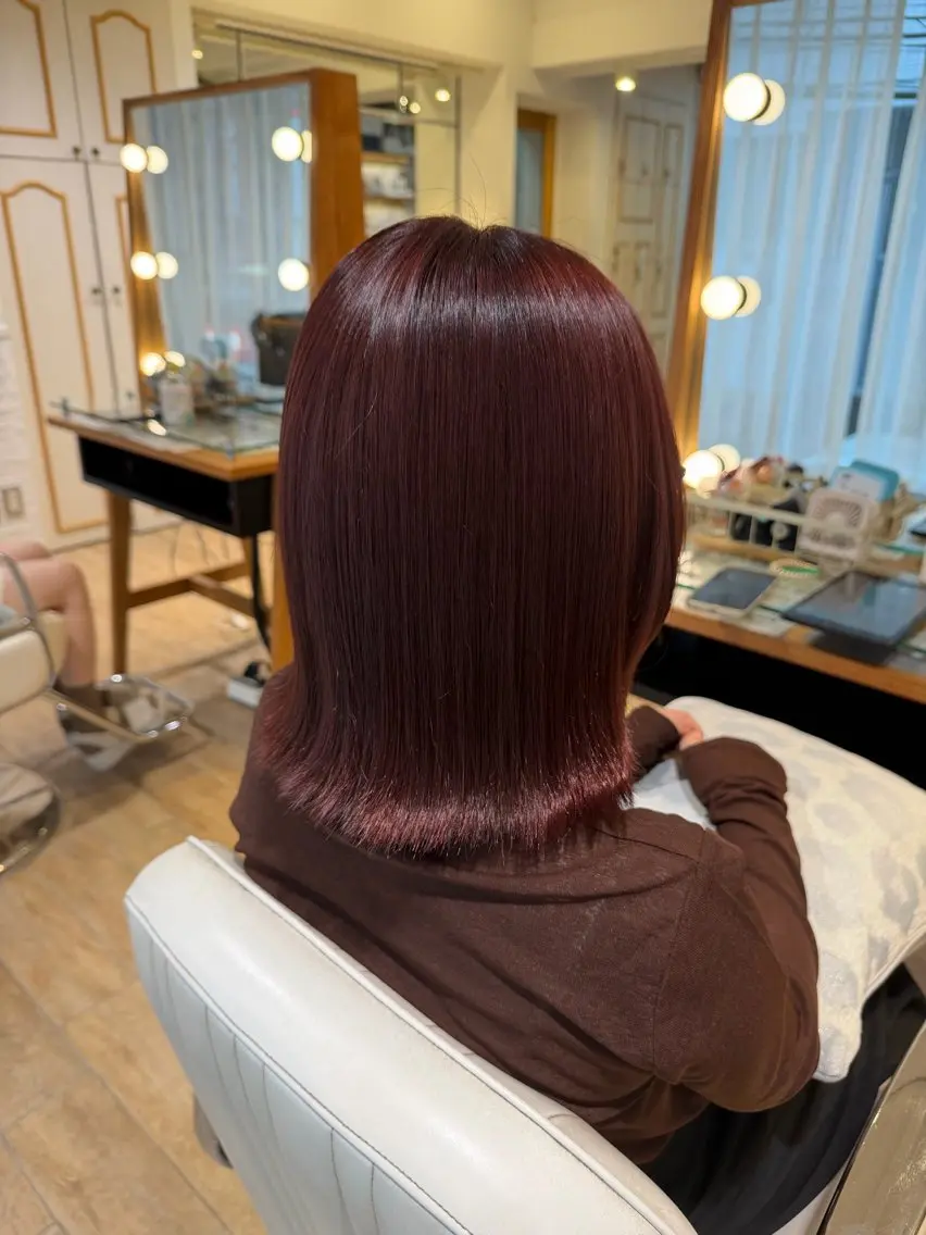 ミディアム カラー ヘアカラー 金谷 美幸のヘアスタイル