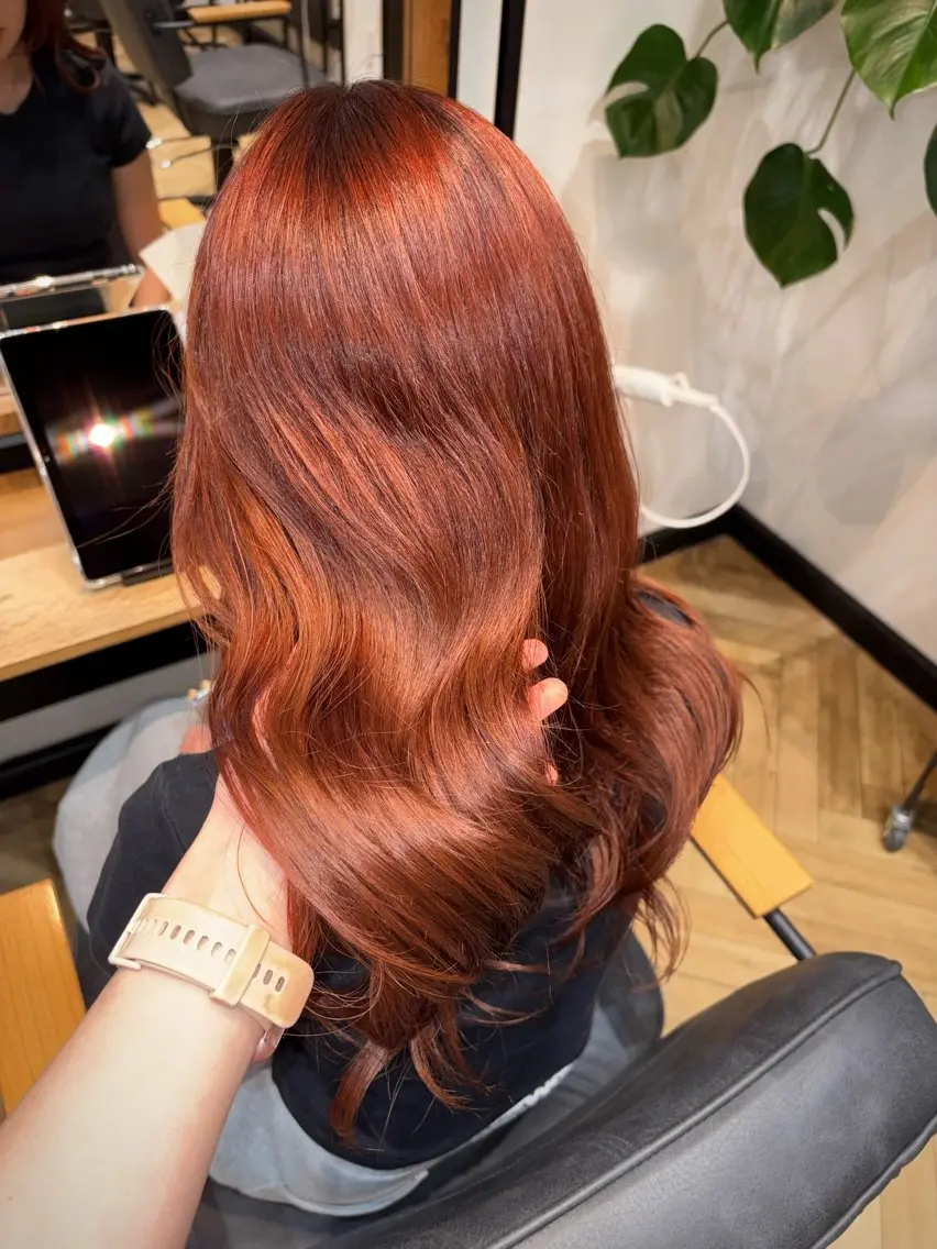 ロング カラー ヘアカラー トリートメント 🪽MiYU🪽 艶カラー⁎⁺˳✧のヘアスタイル