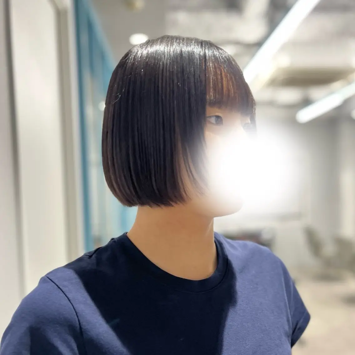 ミディアム ボブ 無料カットモデル ユナのヘアスタイル
