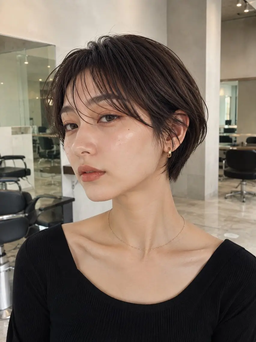 ショート カット トリートメント MIO🍎ハイトーン /透明感カラーのヘアスタイル