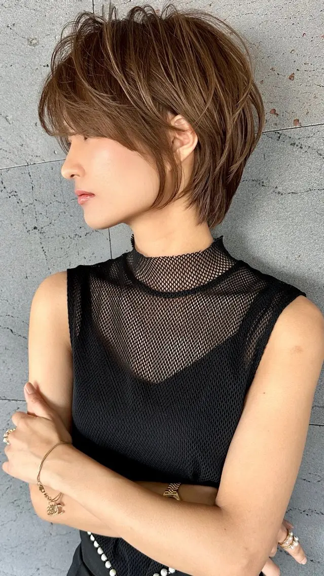 ショート ✄安野祥華銀座大人 絶壁解消ショート✄のヘアスタイル