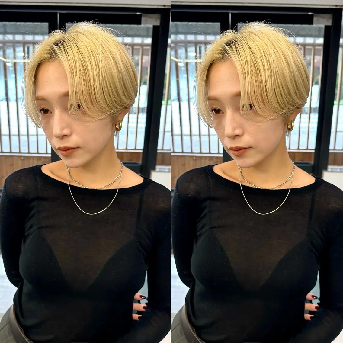 ショート カット ヘアカラー 骨格診断で絶対可愛い ✨丸みショート✨凌弥のヘアスタイル
